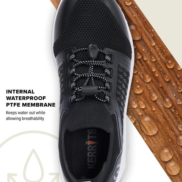 Kerrits Activewear Groundwork Waterproof Sneaker Size 7 1/2MBLACK/ STERLING / 7 - Picture 4 of 11